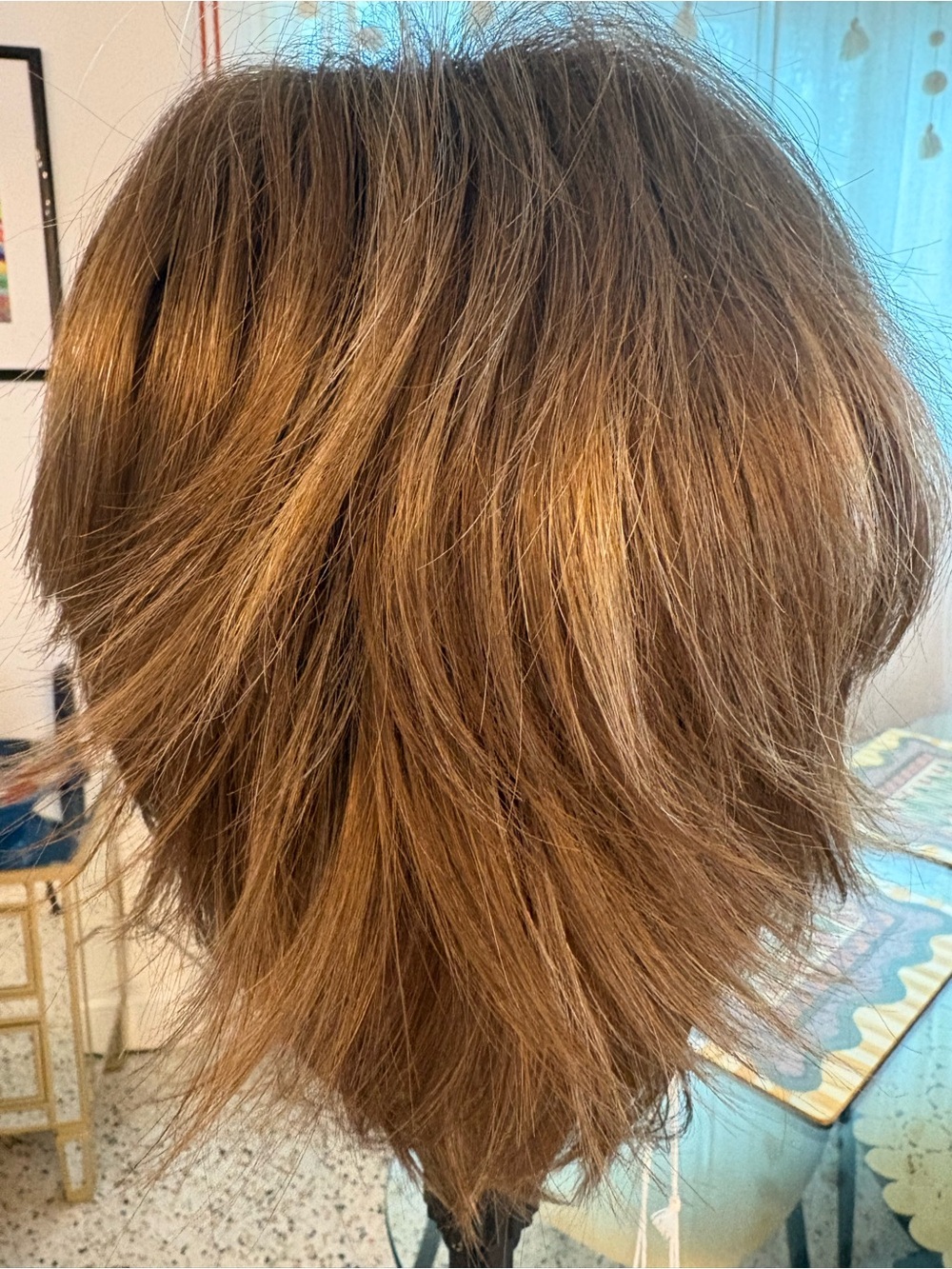 NORIKO REESE Brown with Highlights Layered NEW Synthetic Wig! Medium Length! - Picture 6 of 16